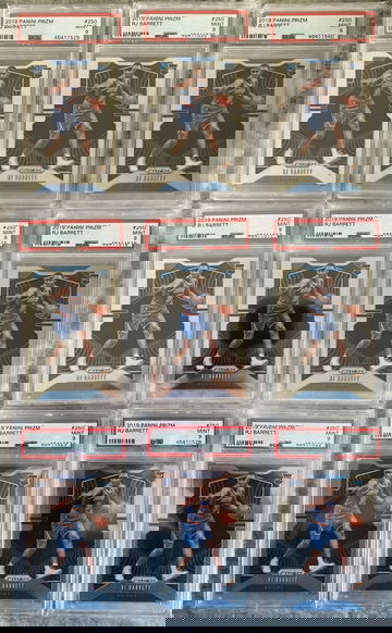 RJ Barrett Prizm Rookie RC New York Knicks NY LOT PSA 9 (x9)