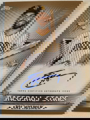Eric Hosmer 2022 Topps Baseball Series 1 Gold #50 Auto