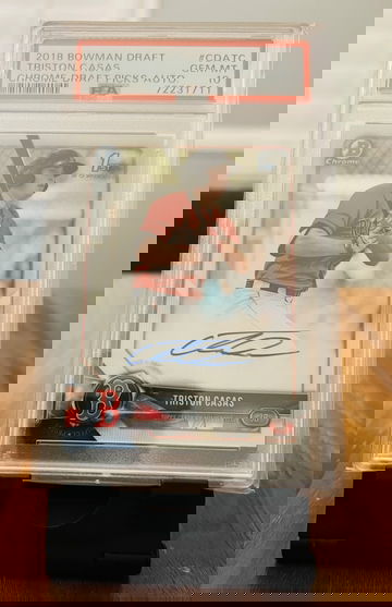 2018 Bowman Draft Tristan Casas Auto PSA 10