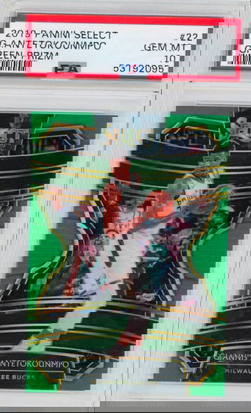 2019 Select Green #3/5 Giannis Antetokounmpo PSA 10