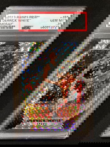 2017 Panini Prizm Mosaic - Derrick White - Rookie Prizm PSA 10 Gem Mint