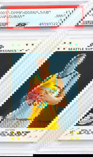 2007 TOPPS KEVIN DURANT #2 PSA 9