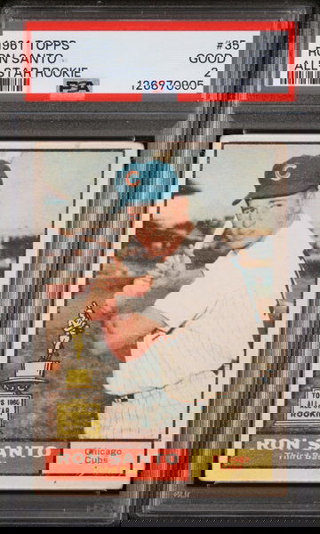 1961 Topps Ron Santo #35 PSA 2