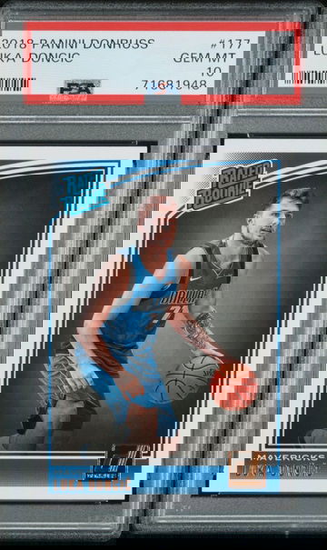 2018-19 Donruss Luka Doncic Rated Rookie PSA 10