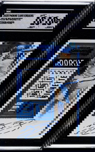 2020 Panini Contenders Bo Bichette Rookie RC 110 Gem Mint SGC 10 Auto 10 LOW POP