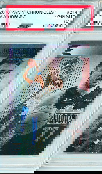 Luka Doncic 2018 Panini Chronicles #214 PSA 10 Gem Mint (0952)