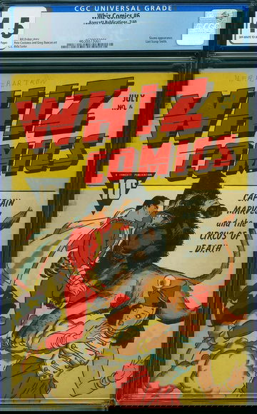 WHIZ COMICS #6, CGC 4.5 VG+