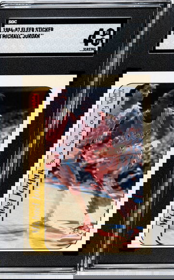 1986-87 Fleer Sticker Michael Jordan #8