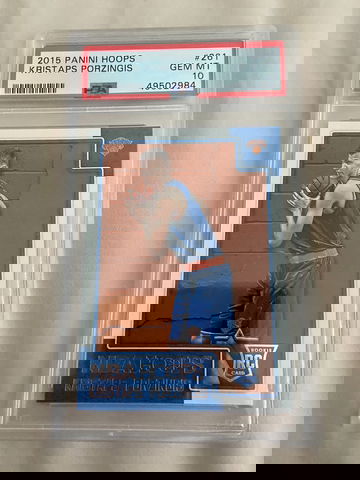 2015 Panini Hoops Kristaps Porzingis #261 PSA 10