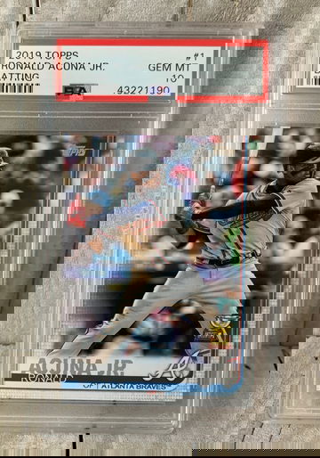 2019 Topps Ronald Acuna Jr Batting #1