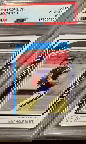 2024 Panini Donruss JJ McCarthy PSA 10