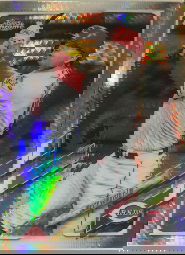 2021/Topps Chrome Refractor/Joey Votto/Silver [Holo] Variation