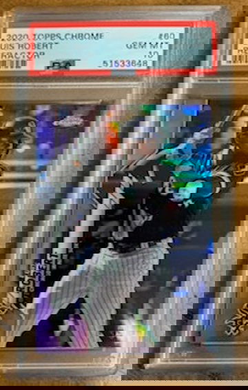 2020 Topps Chrome Refractor RC Luis Robert PSA 10 Gem Mint