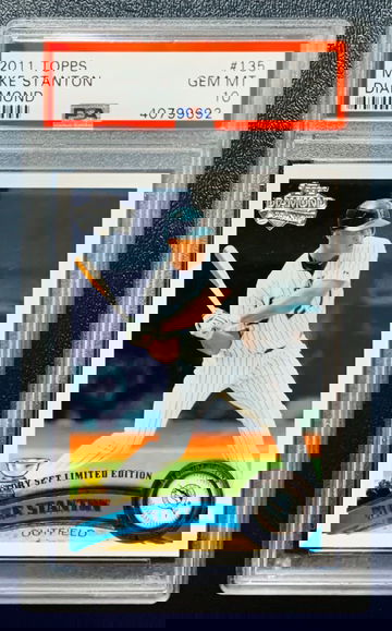 2011 Topps Mike Giancarlo Stanton Diamond Factory Set LE PSA 10