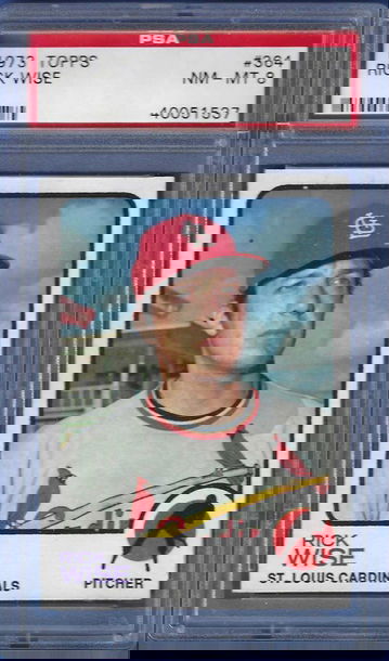 1973 Topps Rick Wise #364*PSA 8* St. Louis Cardinals