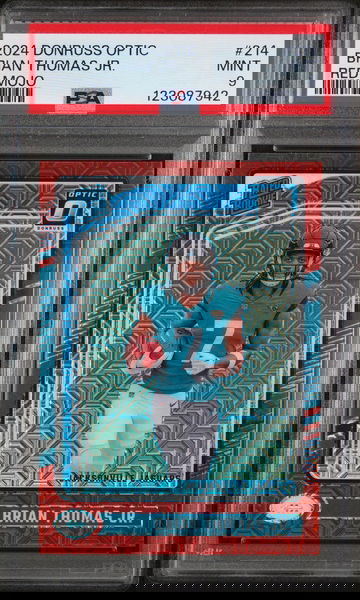 2024 Donruss Optic Red Mojo Brian Thomas Jr. #214 PSA 9