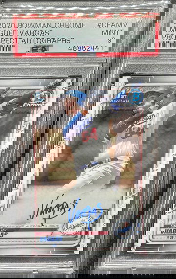 2020 Bowman Chrome Miguel Vargas Auto PSA 9