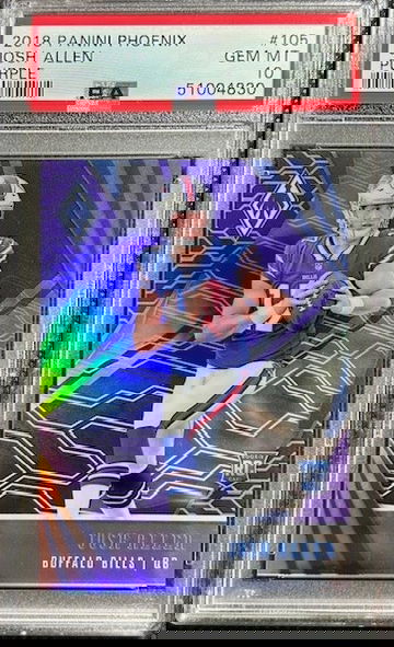 2018 Panini Phoenix Purple Josh Allen Rookie PSA 10 Gem Mint RC /149 SP Bills 
