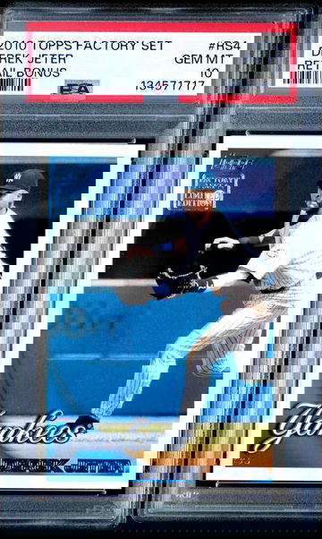 2010 Topps Factory Set Derek Jeter Retail Bonus PSA 10 GEM MINT