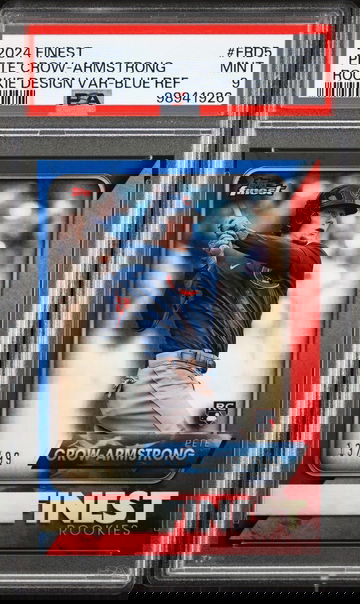 2024 Finest Pete Crow-Armstrong Rookie Design Blue Refractor /99 RC PSA 9 #FRD5