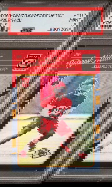 2016 Panini Donruss Optic Tyreek Hill Purple #117 PSA 9 [FT-2C.16]