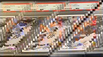 2013 2014 Topps & Chrome Nolan Arenado Lot PSA 8