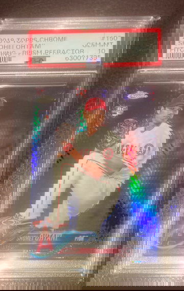 2018 Topps Chrome Shohei Ohtani Prism Refractor Rookie PSA 10 
