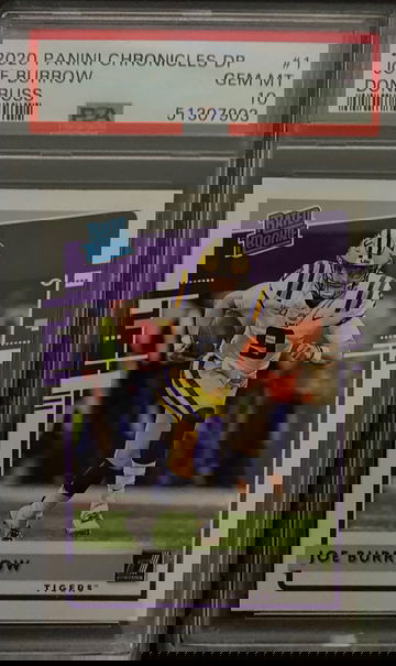 2020 chronicles draft picks donruss rated rookie joe burrow psa 10