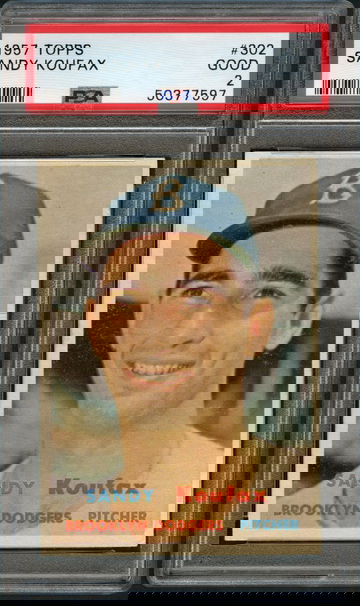 1957 TOPPS SANDY KOUFAX PSA 2 LOOKS NICER