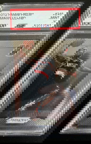 2012 Panini Prizm Damian Lillard Rookie #245 - PSA 9 MINT (51017161)