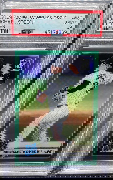  2019 Panini Donruss Optic Michael Kopech Rated Rookie Green /5 - PSA 9
