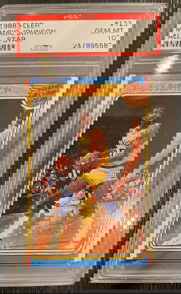 1988 Magic Johnson fleer all star psa 10 123
