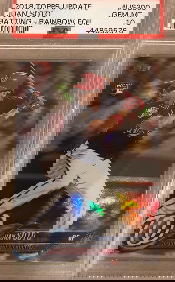 Juan Soto 2018 topps update foil Psa 10