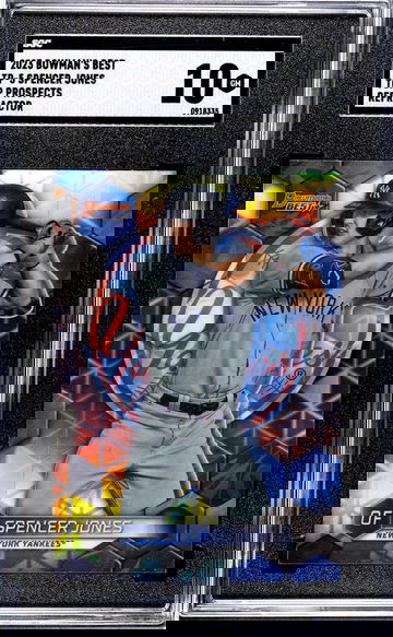 2023 Bowman's Best #TP-5 Spencer Jones Top Prospects Refractor SGC 10