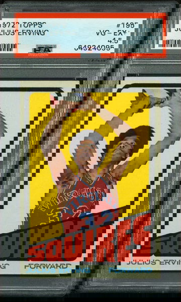 1972 Topps Julius Erving PSA 4.5