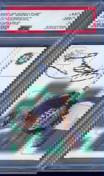 1999 SP Signature Autographs Alex Rodriguez #AP *PSA 9* Mariners Yankees