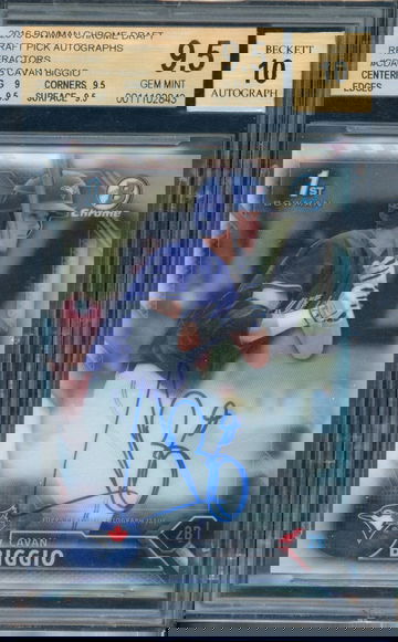 2016 Bowman Chrome Draft Refractor Cavan Biggio /499 BGS 9.5/10