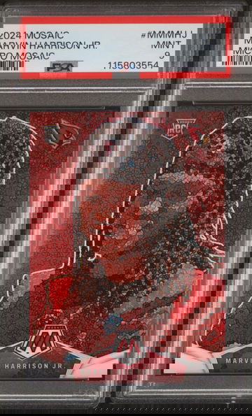 2024 Panini Mosaic Micro Mosaic Marvin Harrison Jr #MM-MHJ RC PSA 9