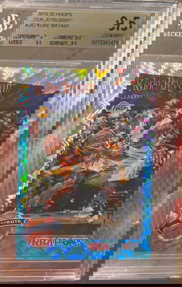 2019 Panini NBA Hoops Kobe Bryant Teal Explosion BGS 9.5