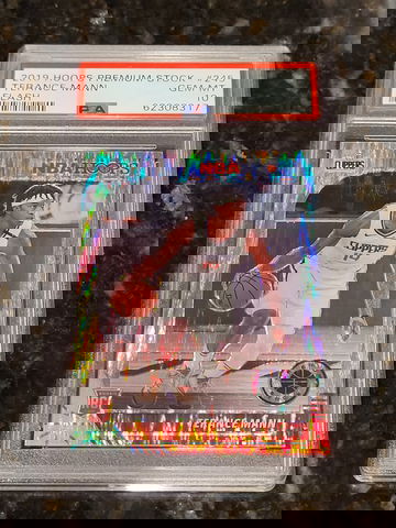 2019 Hoops Premium Stock Terance Mann Rookie FLASH PRIZM SP #245 PSA 10 - POP 1