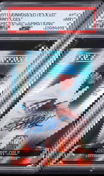 2011 Donruss Elite Extra Edition Aspirations Gerrit Cole #P-3 Auto /100 PSA 9