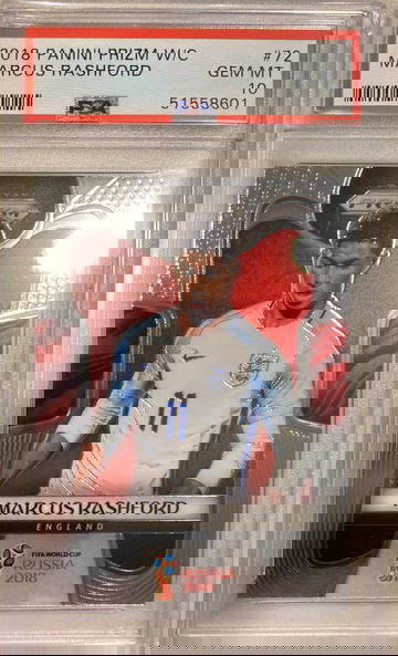 2018 Panini Prizm World Cup Marcus Rashford #72 PSA 10