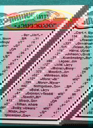 1977 TOPPS FOOTBALL #214 DOLPHINS TEAM