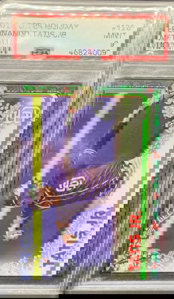 2019 TOPPS HOLIDAY METALLIC FERNANDO TATIS JR ROOKIE CARD RC PSA 9