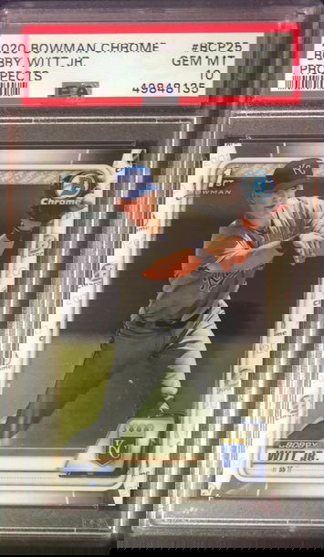2020 Bowman Bobby Witt Jr. Chrome PSA 10 Gem Mint