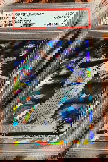 2019 Topps Chrome Eloy Jimenez Sapphire PSA 10🔥🔥