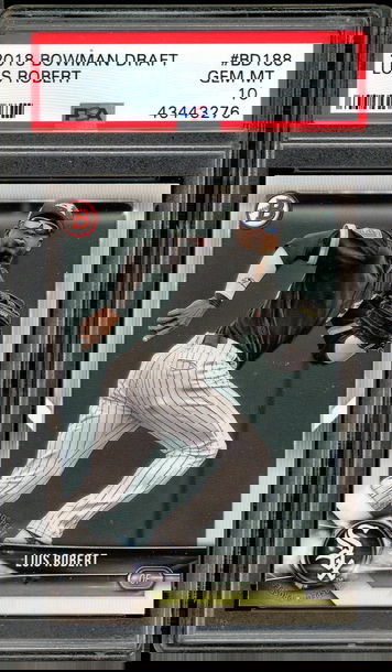 LUIS ROBERT PSA 10 RC 2018 BOWMAN DRAFT PAPER #BD188 188 GEM MINT WHITE SOX