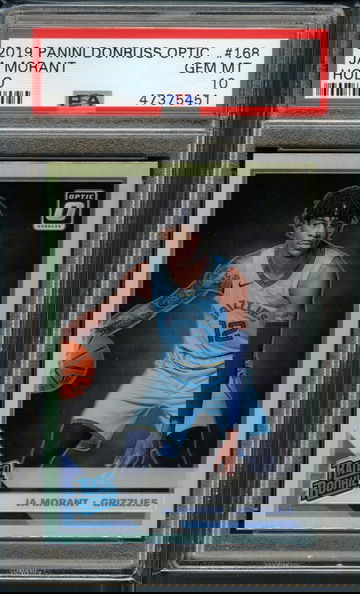 2019 OPTIC SILVER HOLO JA MORANT PSA 10