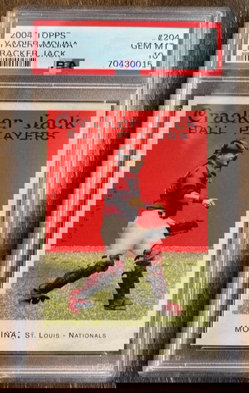 2004 Topps Cracker Jack Yadier Molina PSA 10