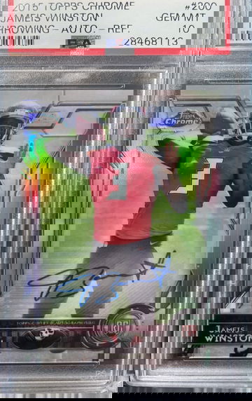 2015 Jameis Winston Topps Chrome #200 Refractor Auto